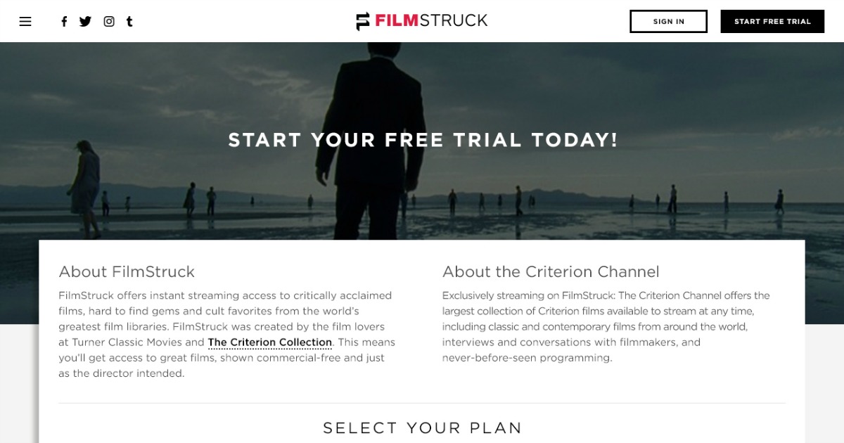 Turner Reveals Pricing Levels for FilmStruck and The Criterion Channel